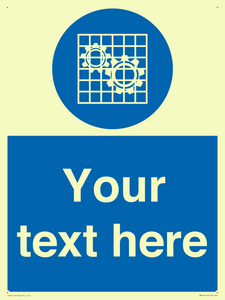 Custom Machine Guards Required Sign